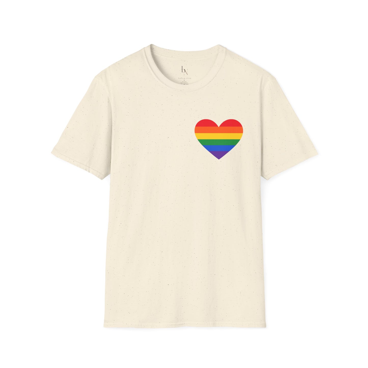 Rainbow Pride Heart T-Shirt | LGBTQ Flag Heart Tee