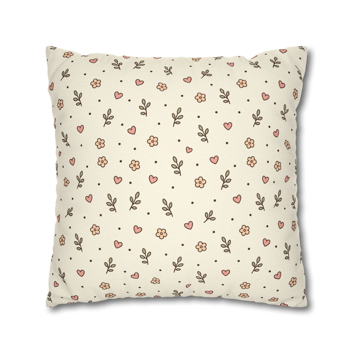 Tiny Floral Pattern Throw Pillowcase