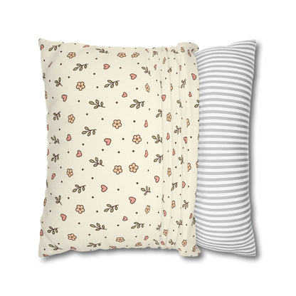 Tiny Floral Pattern Throw Pillowcase