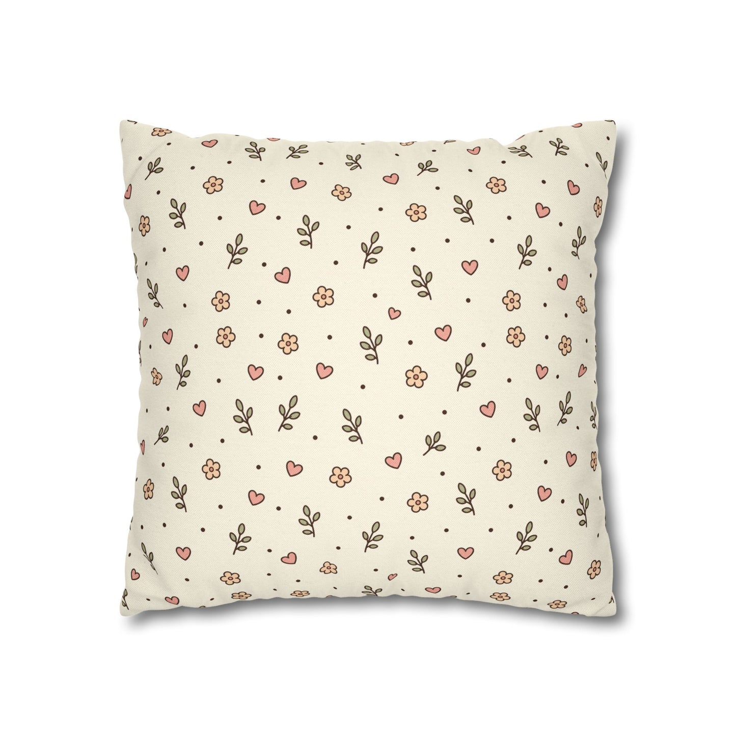 Tiny Floral Pattern Throw Pillowcase