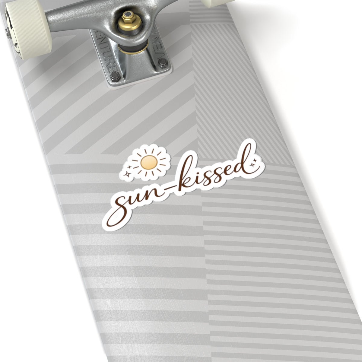 Sun-kissed script logo Kiss-Cut Sticker | daisy sun illustration
