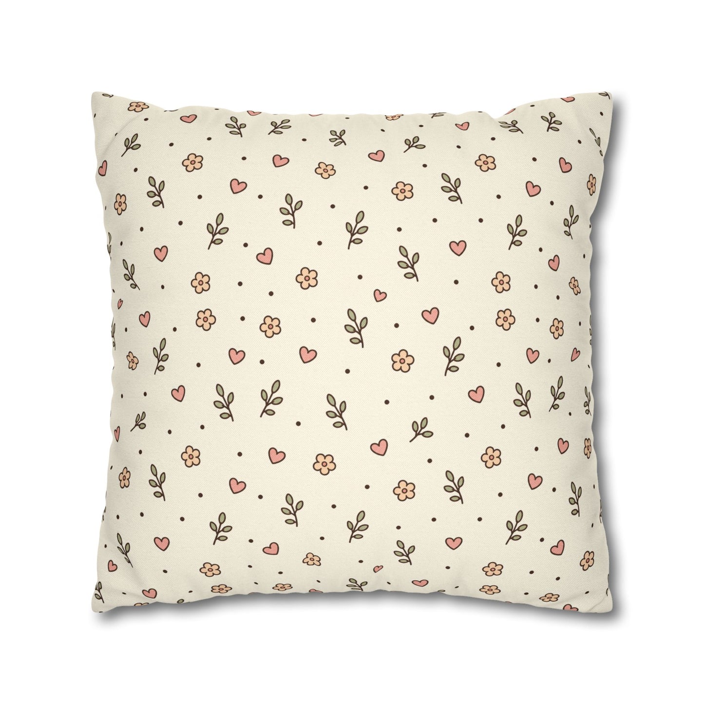 Tiny Floral Pattern Throw Pillowcase