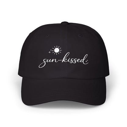 sun-kissed Dad Cap | embroidered sun script, beach summer hat