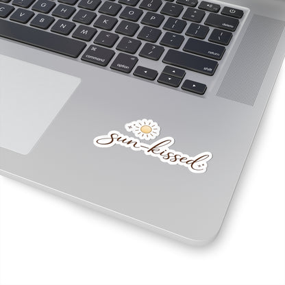 Sun-kissed script logo Kiss-Cut Sticker | daisy sun illustration