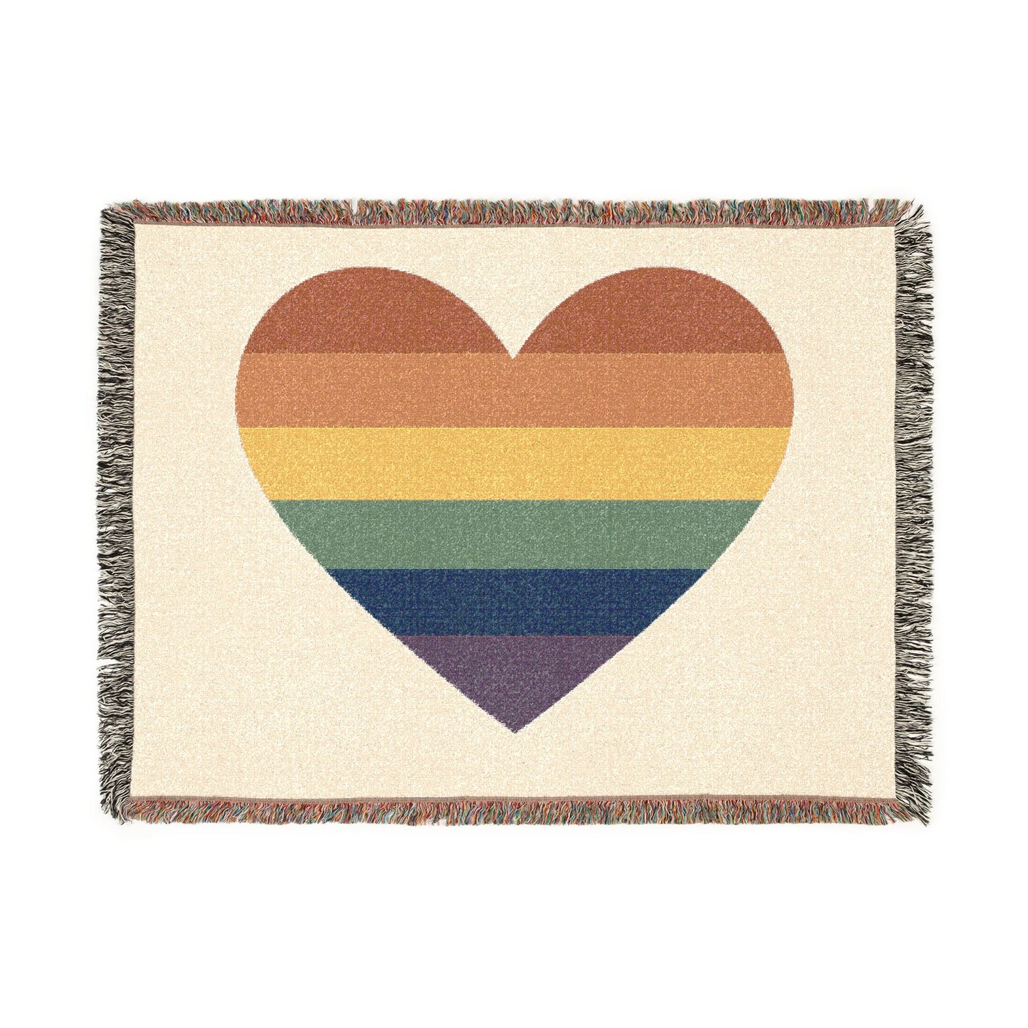 Pride Heart Woven Blanket