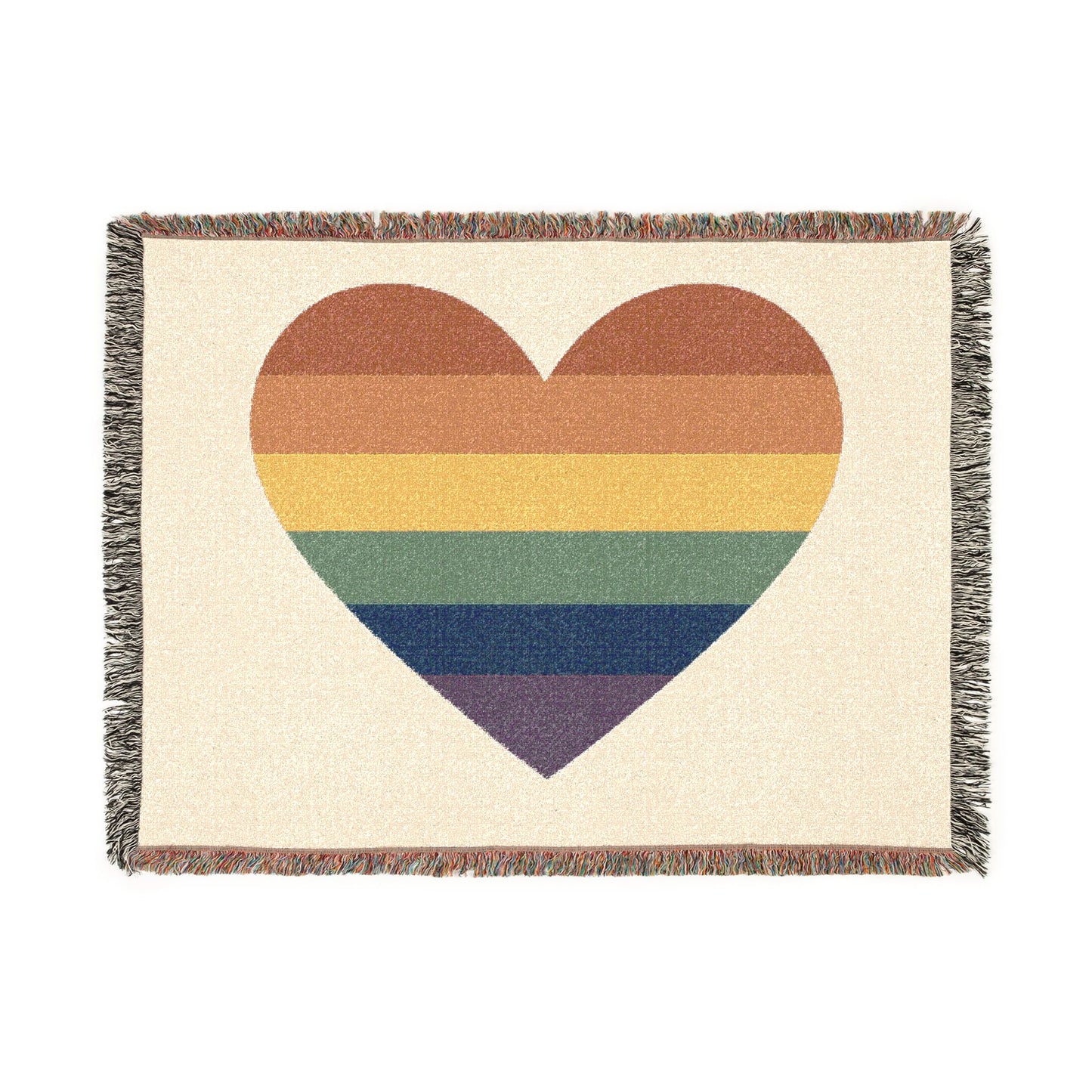 Pride Heart Woven Blanket