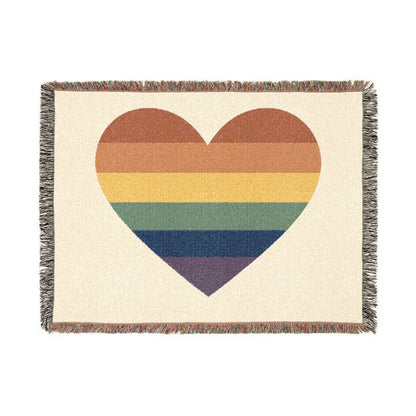 Pride Heart Woven Blanket