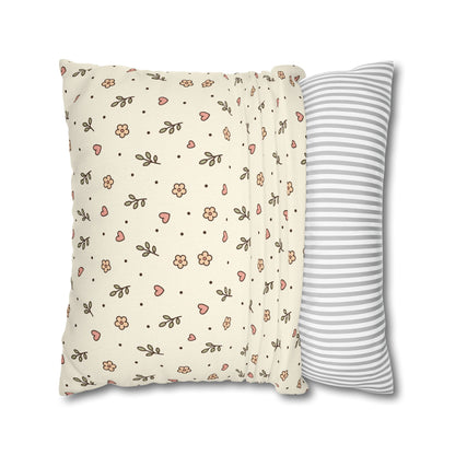 Tiny Floral Pattern Throw Pillowcase