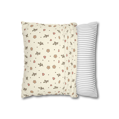 Tiny Floral Pattern Throw Pillowcase