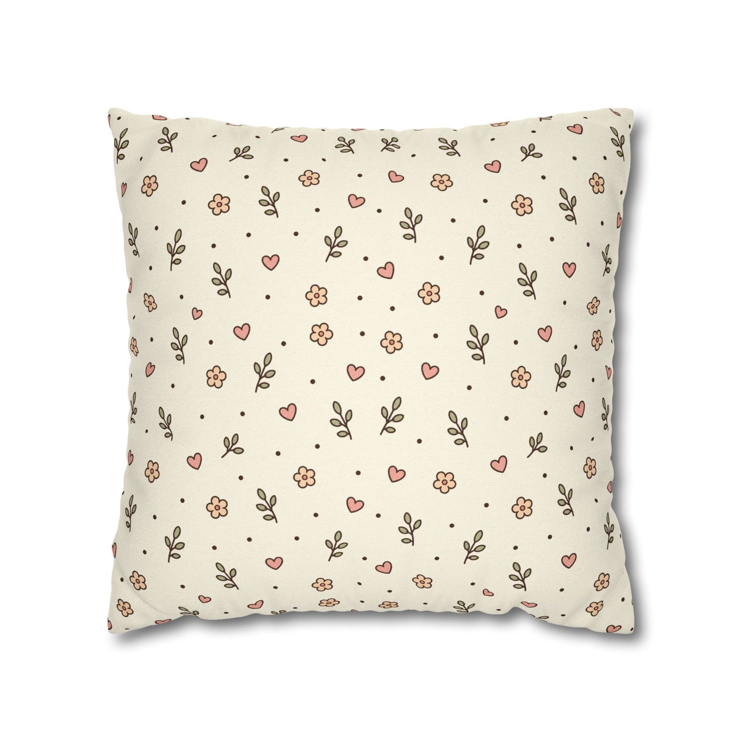 Tiny Floral Pattern Throw Pillowcase