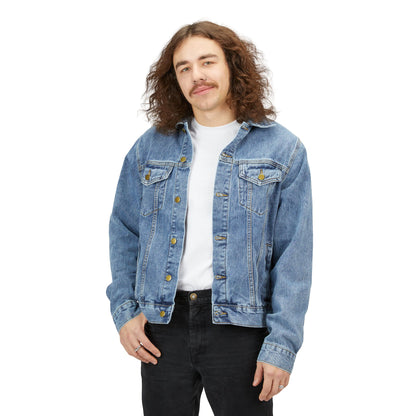 Denim Jacket — Rainbow Pride Heart Back Patch
