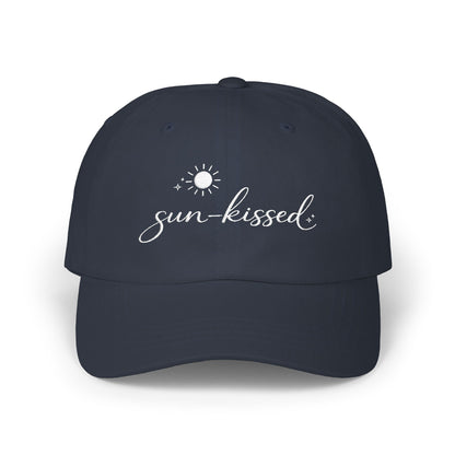 sun-kissed Dad Cap | embroidered sun script, beach summer hat
