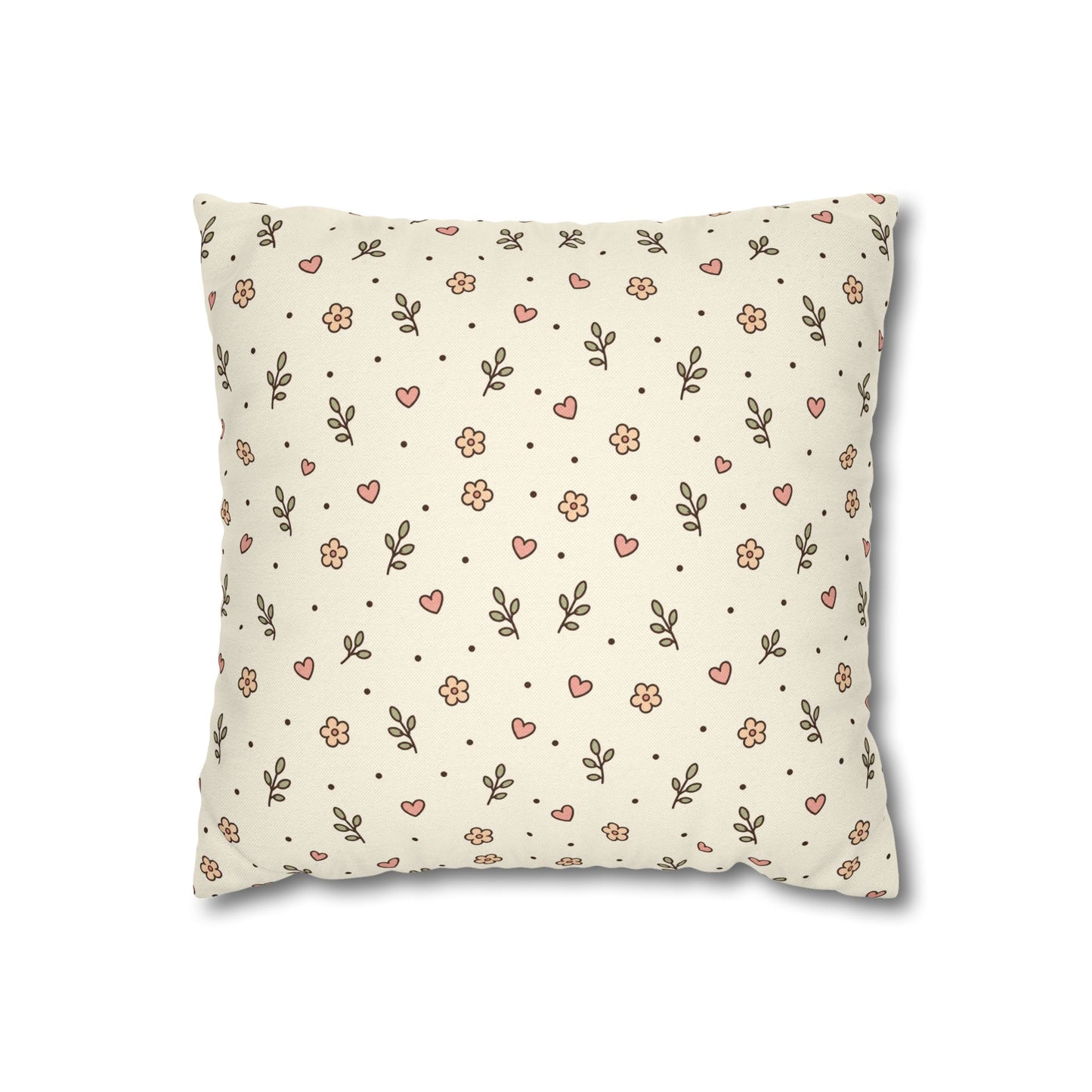Tiny Floral Pattern Throw Pillowcase