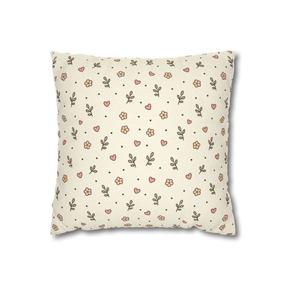 Tiny Floral Pattern Throw Pillowcase