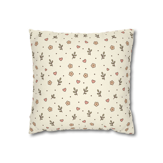Tiny Floral Pattern Throw Pillowcase