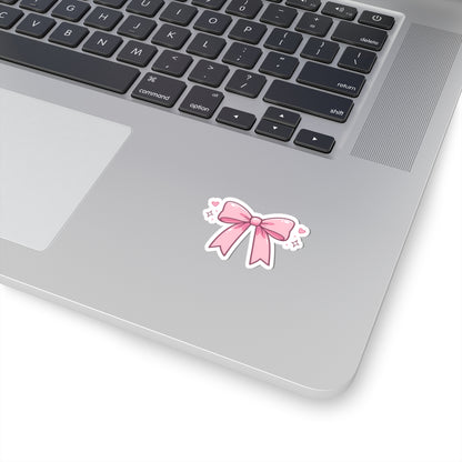Pink Bow Kiss-Cut Sticker