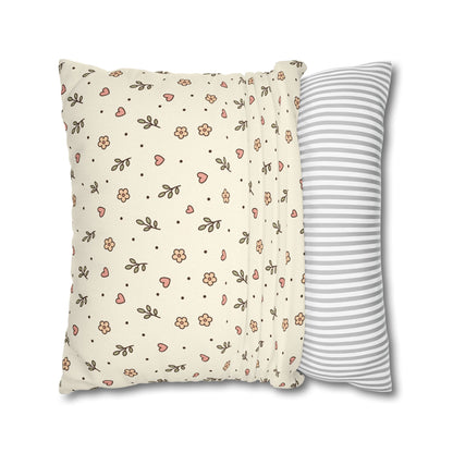 Tiny Floral Pattern Throw Pillowcase