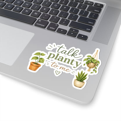 Talk Planty to Me sticker | kiss-cut