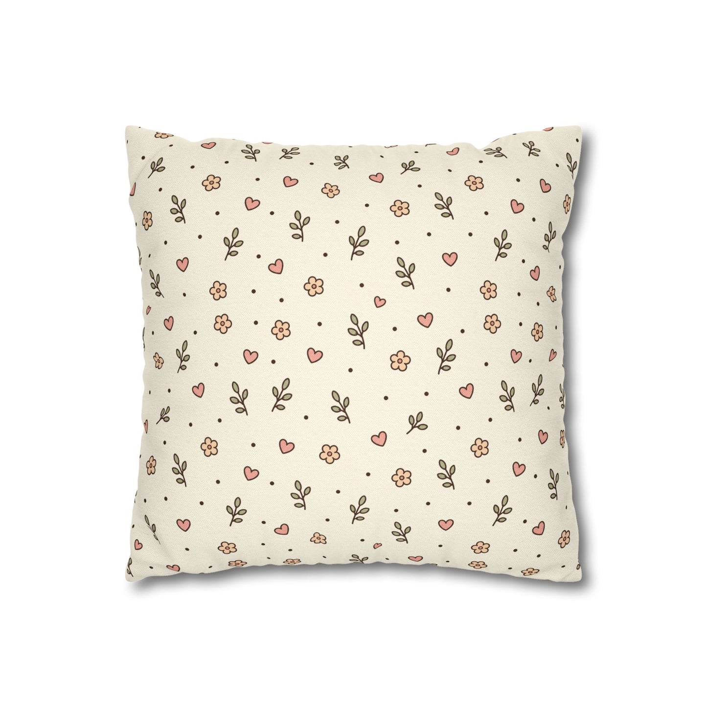 Tiny Floral Pattern Throw Pillowcase