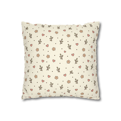 Tiny Floral Pattern Throw Pillowcase