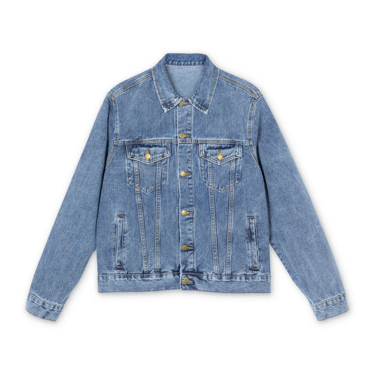Denim Jacket — Rainbow Pride Heart Back Patch