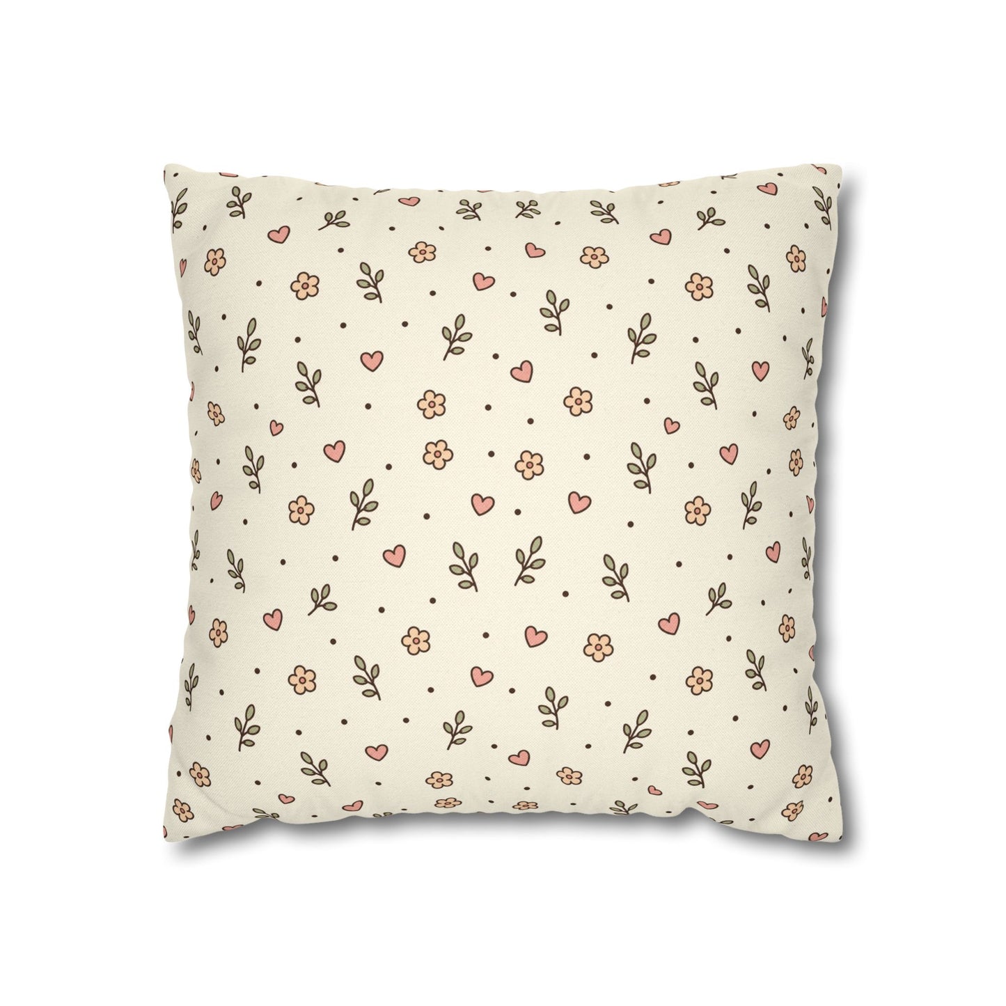 Tiny Floral Pattern Throw Pillowcase