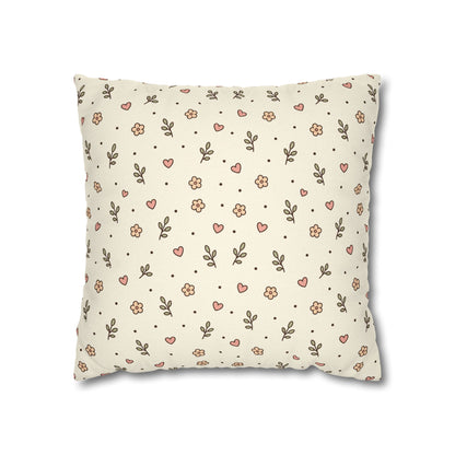 Tiny Floral Pattern Throw Pillowcase