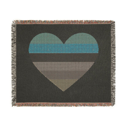 Pride Heart Woven Blanket