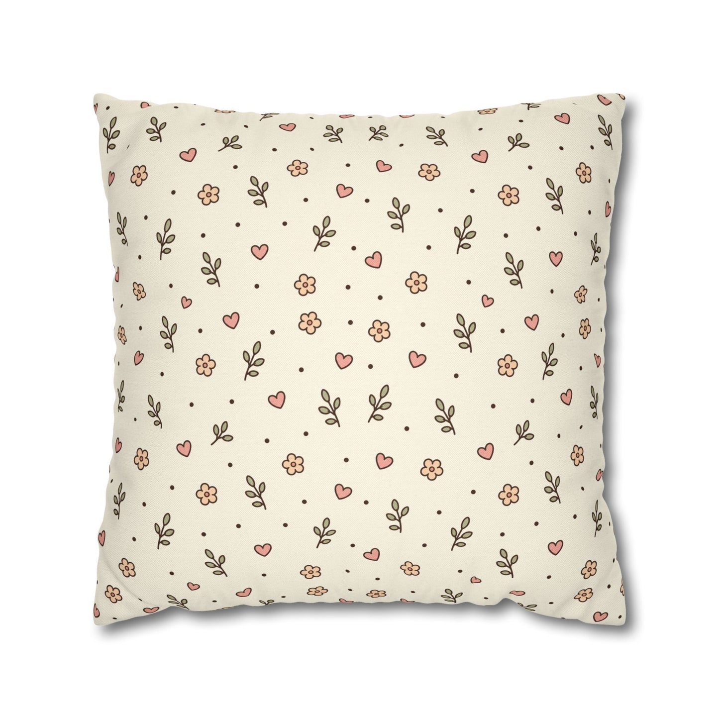 Tiny Floral Pattern Throw Pillowcase