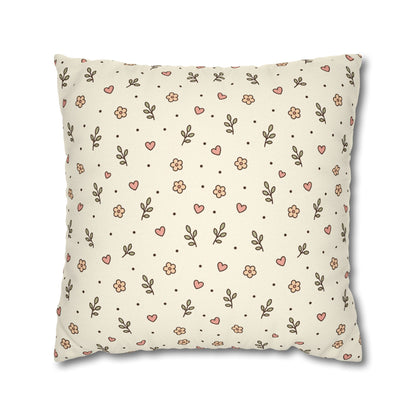 Tiny Floral Pattern Throw Pillowcase