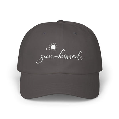 sun-kissed Dad Cap | embroidered sun script, beach summer hat