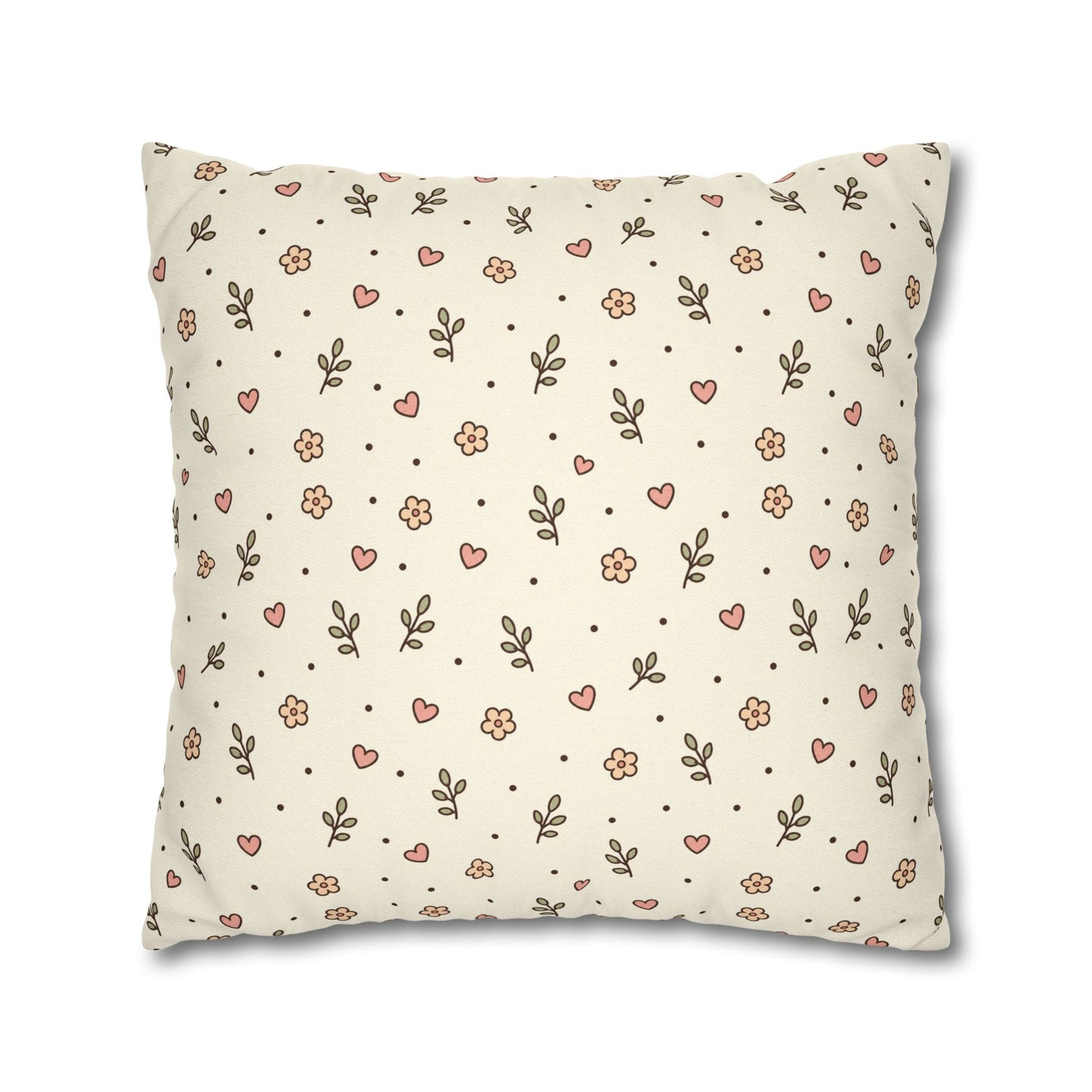 Tiny Floral Pattern Throw Pillowcase