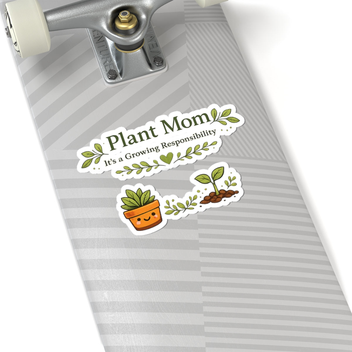 Plant Mom It's a Growing Responsibility stickers | Kiss-Cut