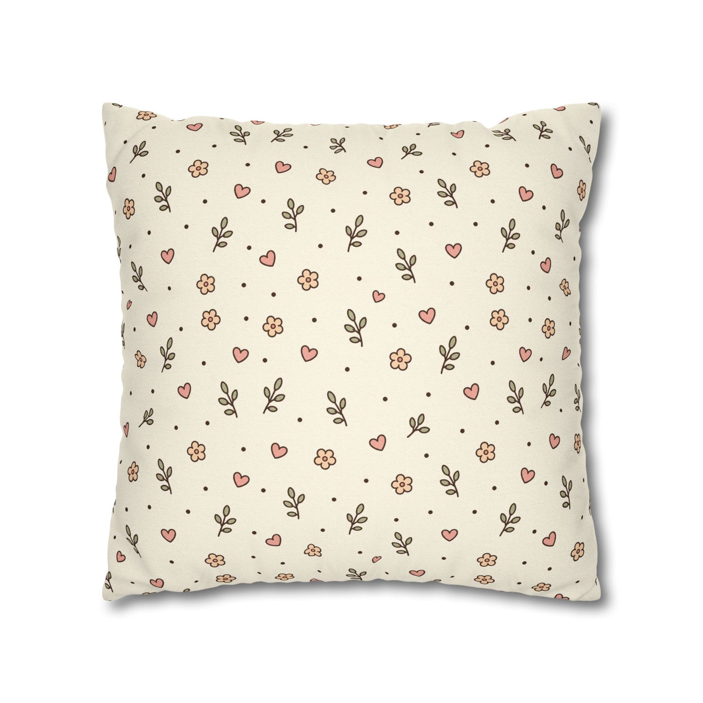 Tiny Floral Pattern Throw Pillowcase