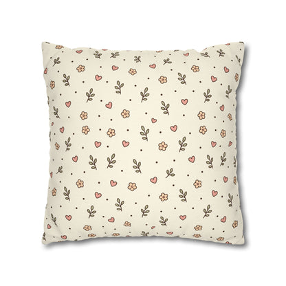 Tiny Floral Pattern Throw Pillowcase