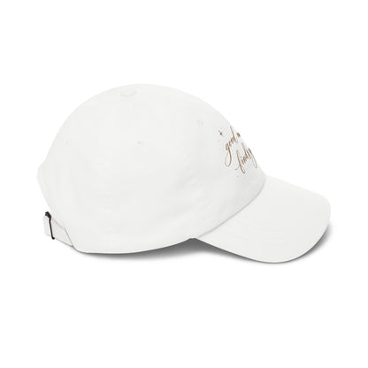 good energy finds you Dad Cap | embroidered script hat
