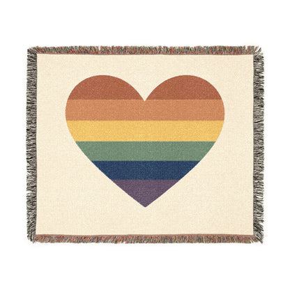 Pride Heart Woven Blanket