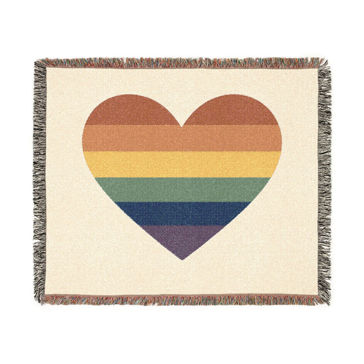 Pride Heart Woven Blanket