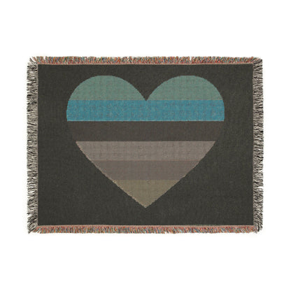 Pride Heart Woven Blanket