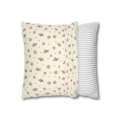 Tiny Floral Pattern Throw Pillowcase