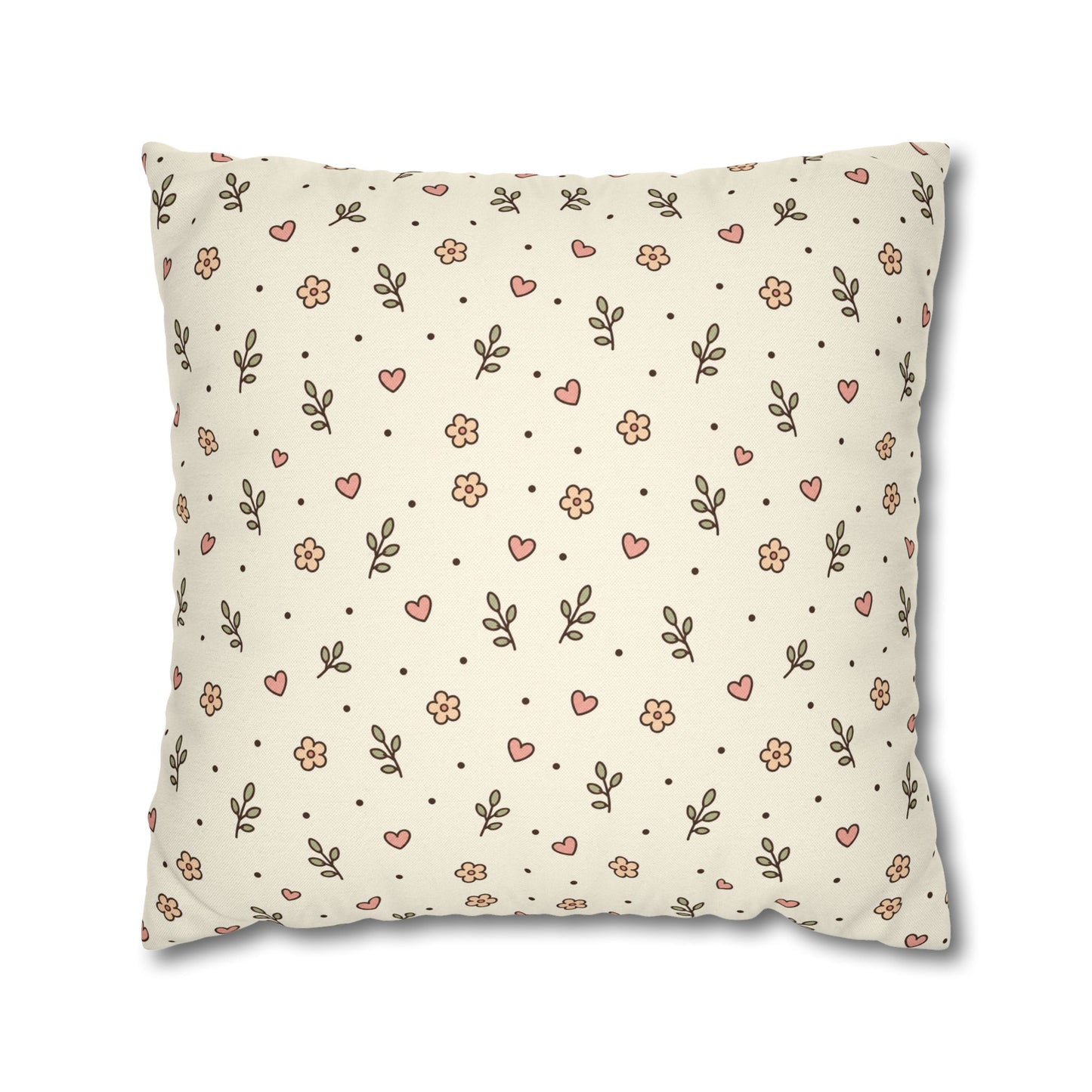Tiny Floral Pattern Throw Pillowcase