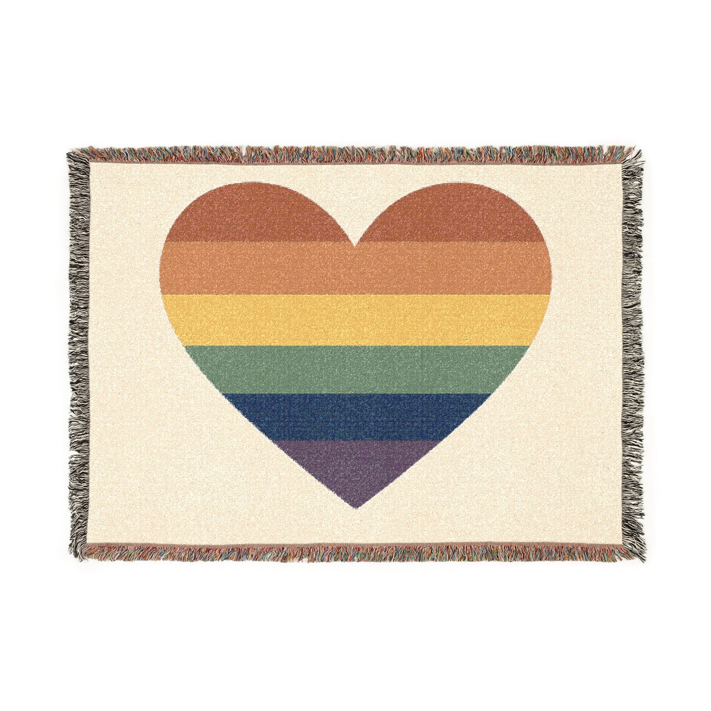 Pride Heart Woven Blanket