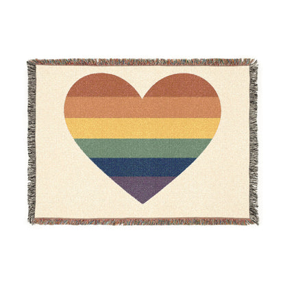 Pride Heart Woven Blanket