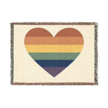 Pride Heart Woven Blanket