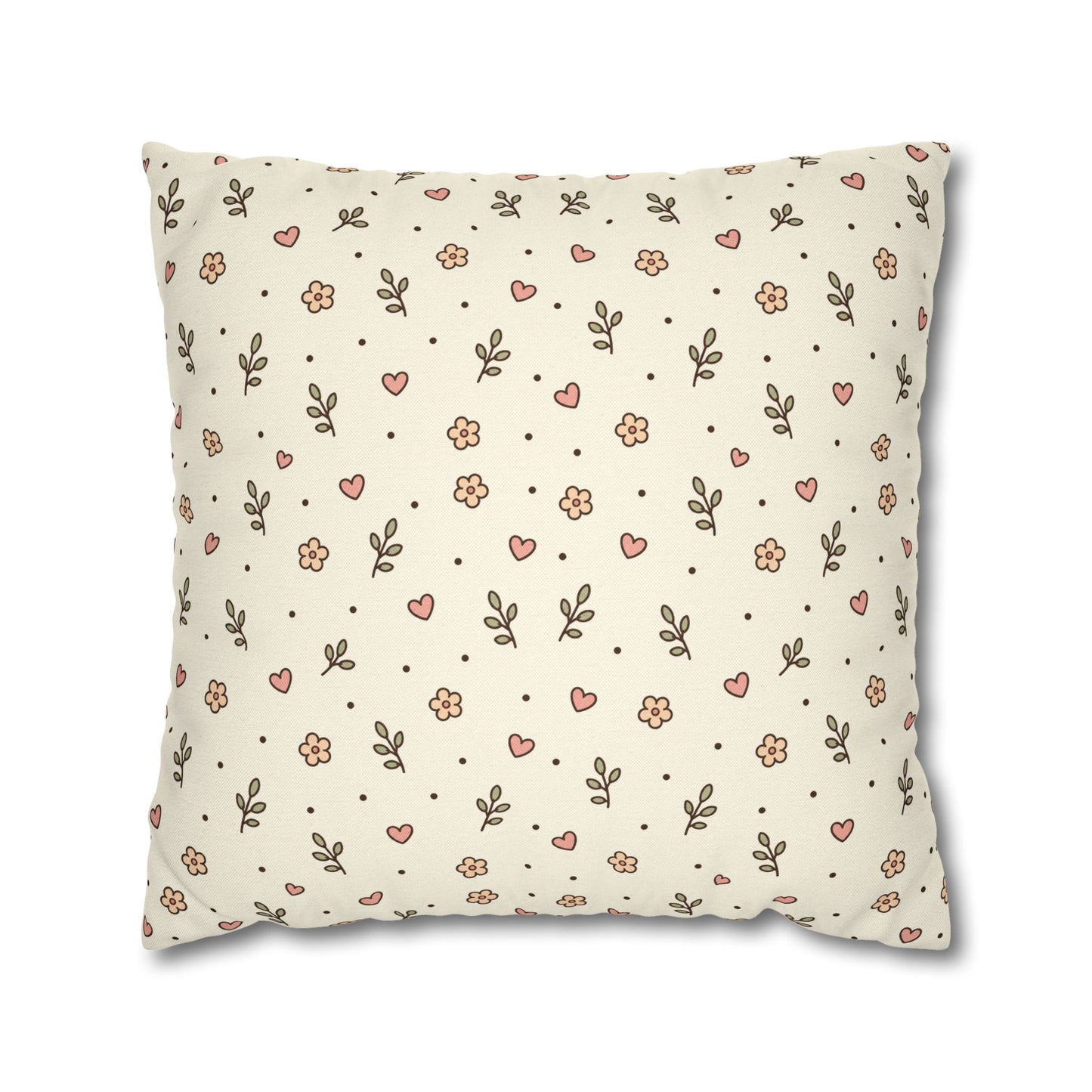 Tiny Floral Pattern Throw Pillowcase