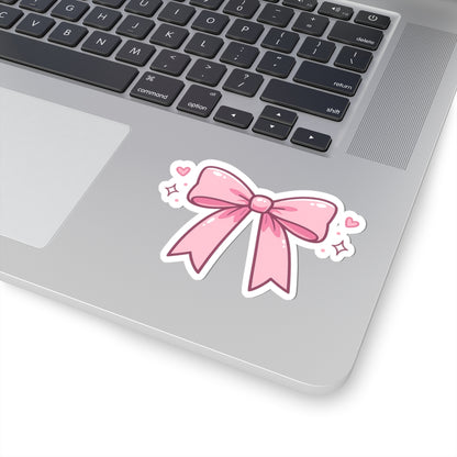 Pink Bow Kiss-Cut Sticker